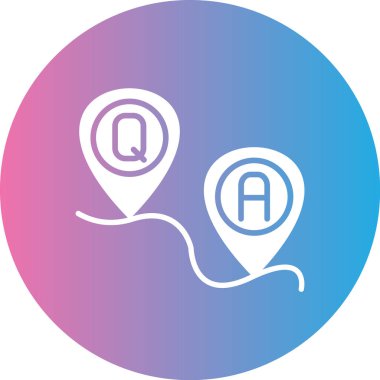 Bir harita simgesinin vektör illüstrasyonu