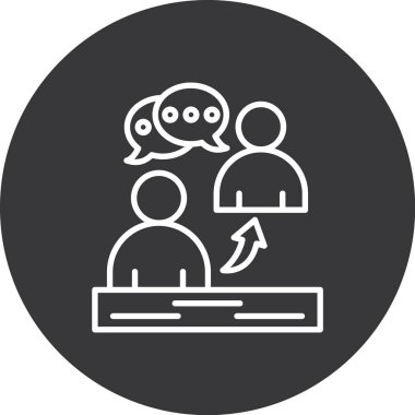 İnsan simgesinin vektör illüstrasyonu