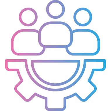 Topluluk simgesi vektör illüstrasyonu