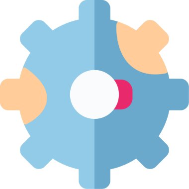 dişli simgesi, vektör çizimi