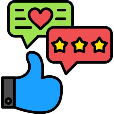 derecelendirme müşteri geri besleme simgesi