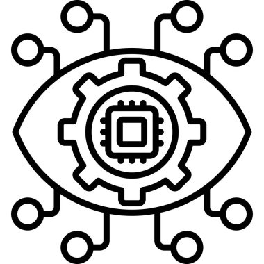 Yapay zeka robot simgesi