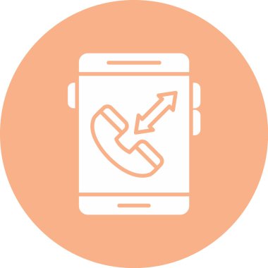 Cep telefonu. Web simgesi basit illüstrasyon