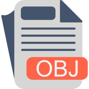 Dosya biçim simgesinin vektör illüstrasyonu