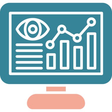 İş ve finans simgesinin vektör illüstrasyonu