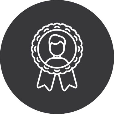 Rozet. Web simgesi basit illüstrasyon