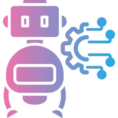 robotik kol ikonu vektör illüstrasyon tasarımı