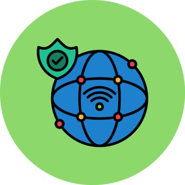 Wi-Fi simgesinin vektör illüstrasyonu