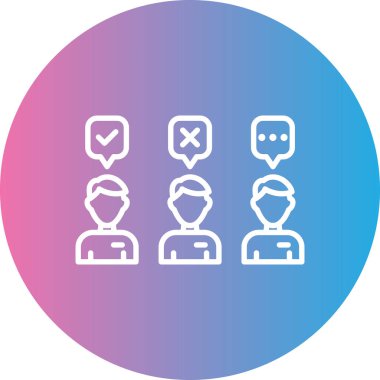 İnsan simgesinin vektör illüstrasyonu