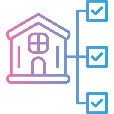 Mülk. Web simgesi basit illüstrasyon