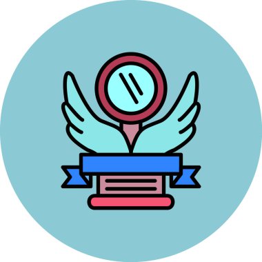 ödül simgesi modada izole edilmiş arkaplan