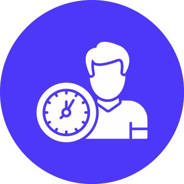 Saat simgesinin vektör illüstrasyonu