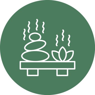 Spa ve modern simgenin vektör illüstrasyonu