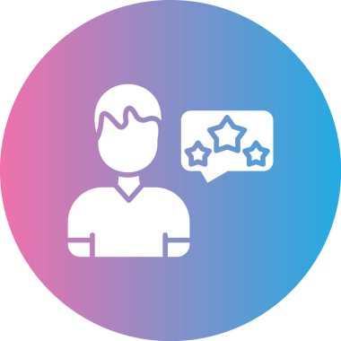 Bir yıldız simgesinin vektör illüstrasyonu