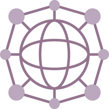 Kolayca düzenleyebilen ve düzenleyebilen genel ağ vektörü simgesi