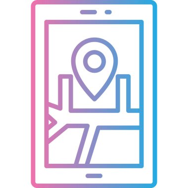 konumu simgesi harita, illüstrasyon vektör