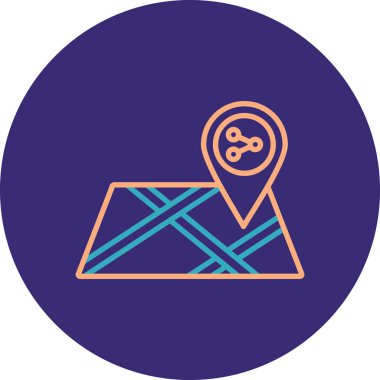 konum simgesi vektör illüstrasyonu