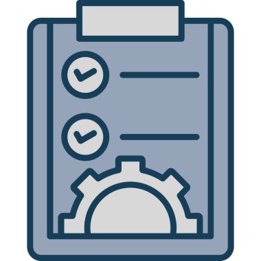 kontrol listesi simgesi, vektör illüstrasyon tasarımı