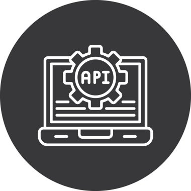 vektör api simgesi illüstrasyonu