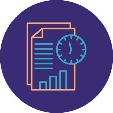 Saat. Web simgesi basit illüstrasyon