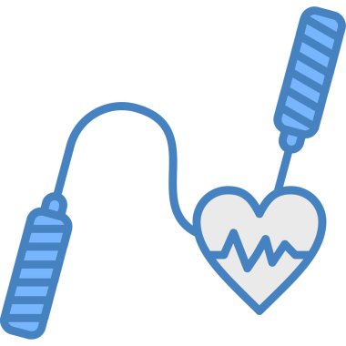 Kalp atışı. Web simgesi basit illüstrasyon