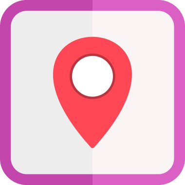 Harita iğnesi. Web simgesi