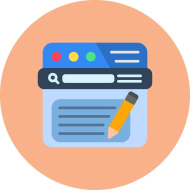 Web tasarım vektörü simgesi