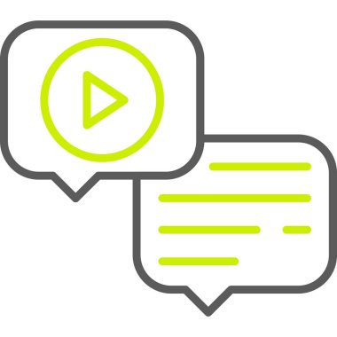 Konuşma baloncuğu simgesinin vektör çizimi