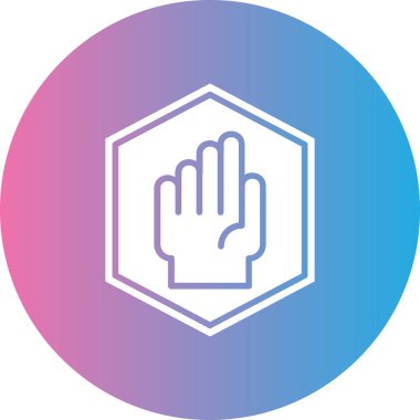 Dokunma simgesinin vektör illüstrasyonu