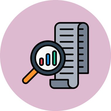 Arama büyüteci simgesini çözümle - ana hatlar biçimi