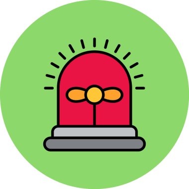 Bir çan simgesinin vektör illüstrasyonu