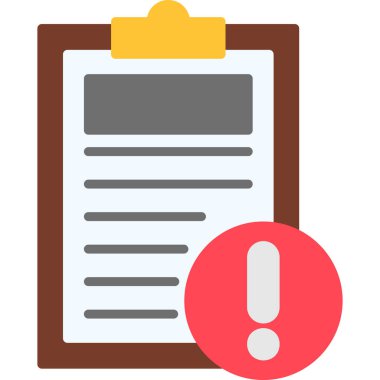 Belge. Web simgesi basit illüstrasyon