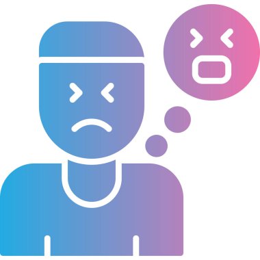 üzgün yüz simgesi vektör illüstrasyonu