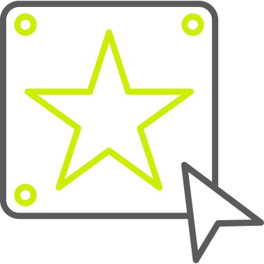 Yıldız. Web simgesi basit tasarım