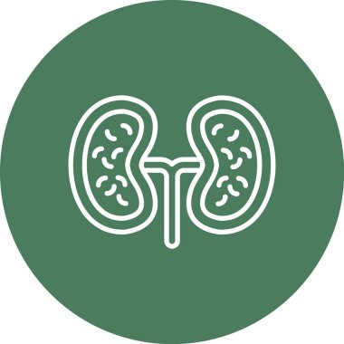 Böbrek simge vektör çizim