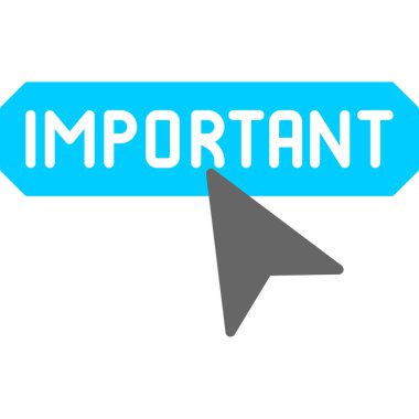 önemli renkli etiket simgesi