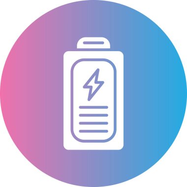 Pil simgesinin vektör illüstrasyonu