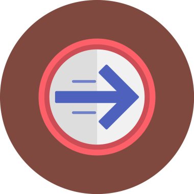 ok simgesi, vektör illüstrasyonu