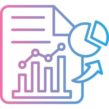 analiz veri analizi renk ikonu vektörü. Araştırma analiz işareti. izole sembol illüstrasyonu