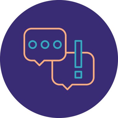 ileti ikonu vektör illüstrasyonu