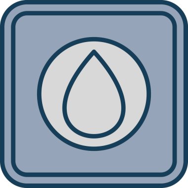 damla simgesi, vektör illüstrasyonu