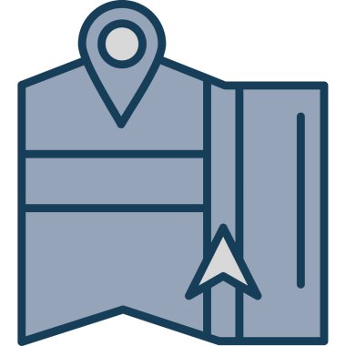 Bir bayrak simgesinin vektör illüstrasyonu