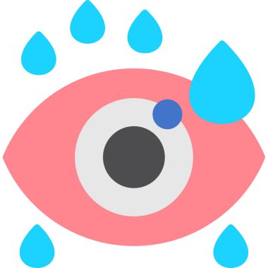 Göz. Web simgesi basit illüstrasyon