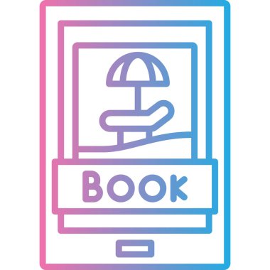 Kitap. Web simgesi basit illüstrasyon