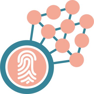 parmak izi basit vektör simgesi beyaz arkaplanda izole edildi