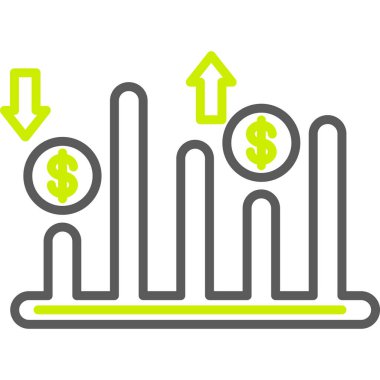 Satış hunisi. Vektör illüstrasyon biçimi, yeşil renk, gri arkaplan, ağ ve arayüzler için beyaz arkaplan içeren düz ikonik semboldür.