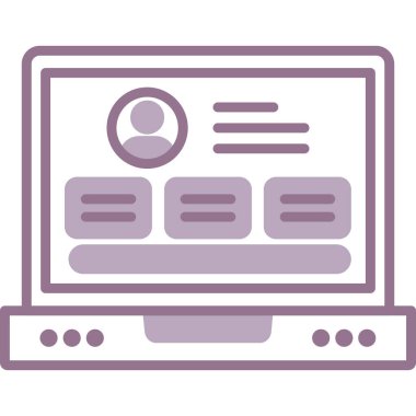 bilgisayar ekranı vektör simgesi