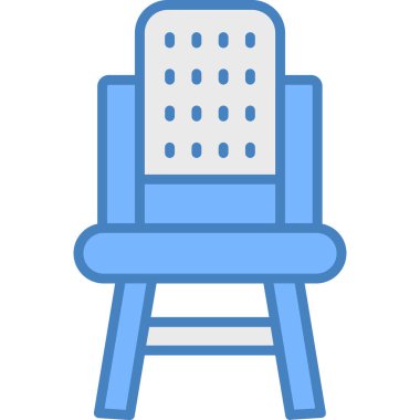 Sandalye. Web simgesi basit tasarım