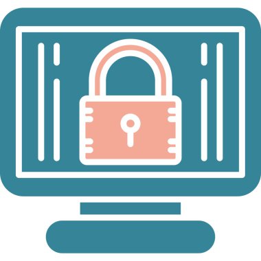 ikon vektör illüstrasyonunu kilitle