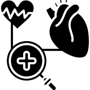 Kalp. Web simgesi basit illüstrasyon